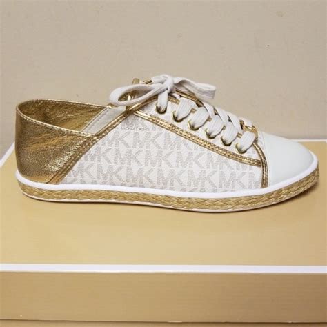 michael kors kristy canvas and leather sneaker|Michael Michael Kors Women's Kristy Slide Sneaker .